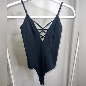 Express black bodysuit size XS